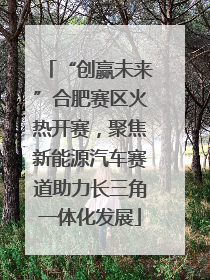 “创赢未来”合肥赛区火热开赛，聚焦新能源汽车赛道助力长三角一体化发展