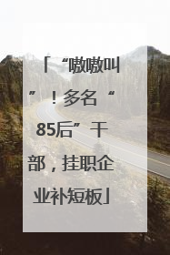 “嗷嗷叫”！多名“85后”干部，挂职企业补短板