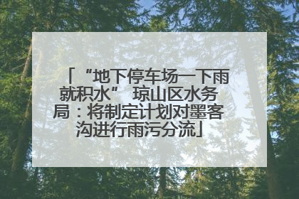 “地下停车场一下雨就积水” 琼山区水务局：将制定计划对墨客沟进行雨污分流
