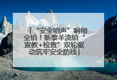 “安全哨声”响彻全镇！新泰羊流镇“宣教+检查”双轮驱动筑牢安全防线