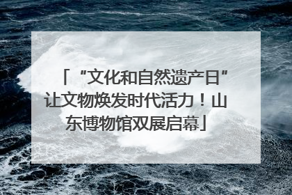 “文化和自然遗产日”让文物焕发时代活力！山东博物馆双展启幕