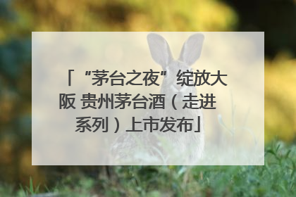“茅台之夜”绽放大阪 贵州茅台酒（走进系列）上市发布