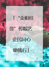 “金姐桂哥”传粽艺 企民同心助残行