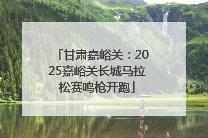 甘肃嘉峪关：2025嘉峪关长城马拉松赛鸣枪开跑
