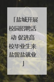 盐城开展校园招聘活动 促进高校毕业生来盐留盐就业