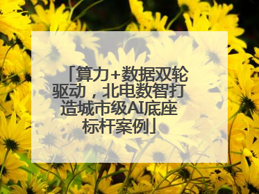 算力+数据双轮驱动，北电数智打造城市级AI底座标杆案例
