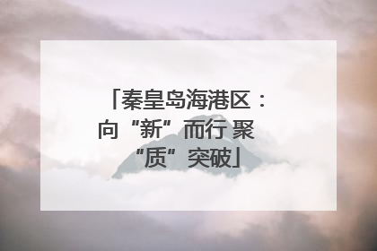 秦皇岛海港区：向“新”而行 聚“质”突破