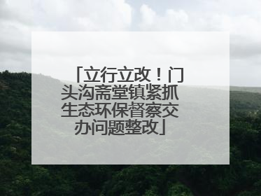 立行立改！门头沟斋堂镇紧抓生态环保督察交办问题整改