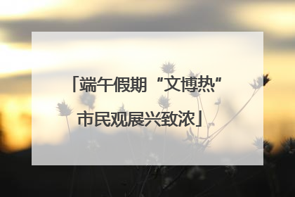 端午假期“文博热” 市民观展兴致浓