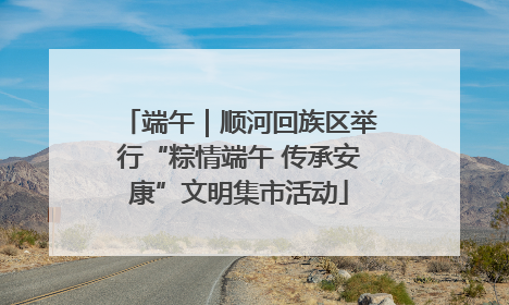 端午｜顺河回族区举行“粽情端午 传承安康”文明集市活动