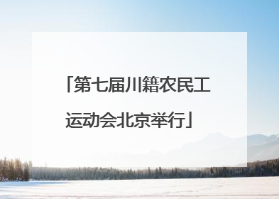 第七届川籍农民工运动会北京举行