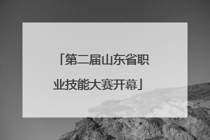 第二届山东省职业技能大赛开幕