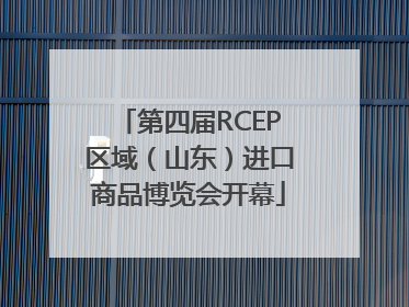 第四届RCEP区域（山东）进口商品博览会开幕