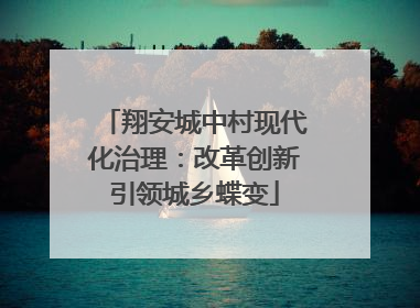 翔安城中村现代化治理：改革创新引领城乡蝶变