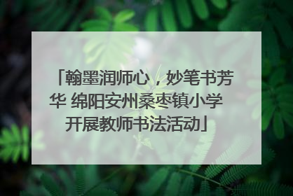 翰墨润师心，妙笔书芳华 绵阳安州桑枣镇小学开展教师书法活动