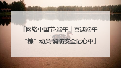 网络中国节·端午｜喜迎端午“粽”动员 消防安全记心中