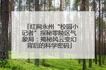 红网永州“校园小记者”探秘零陵区气象局：揭秘风云变幻背后的科学密码