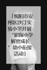绵阳市安州区沙汀实验小学开展“初探小学 解密成长”幼小衔接活动