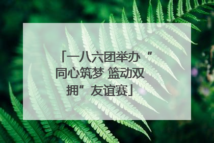 一八六团举办“同心筑梦 篮动双拥”友谊赛