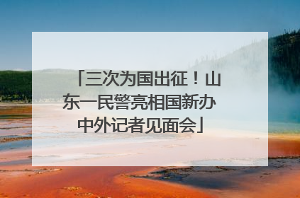 三次为国出征！山东一民警亮相国新办中外记者见面会