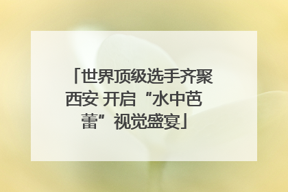 世界顶级选手齐聚西安 开启“水中芭蕾”视觉盛宴