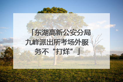 东湖高新公安分局九峰派出所考场外服务不“打烊”
