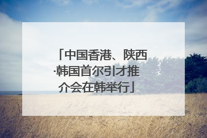 中国香港、陕西·韩国首尔引才推介会在韩举行