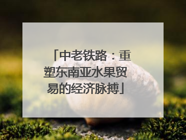 中老铁路：重塑东南亚水果贸易的经济脉搏
