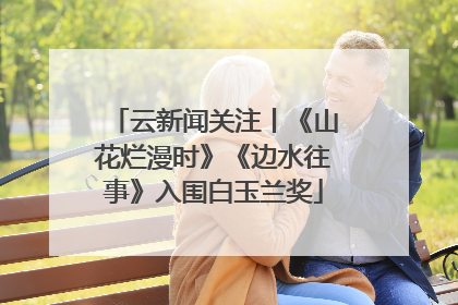 云新闻关注丨《山花烂漫时》《边水往事》入围白玉兰奖