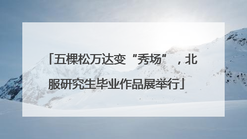 五棵松万达变“秀场”，北服研究生毕业作品展举行