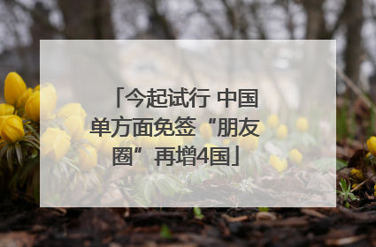 今起试行 中国单方面免签“朋友圈”再增4国