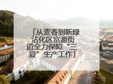 从麦香到新绿 沾化区富源街道全力保障“三夏”生产工作