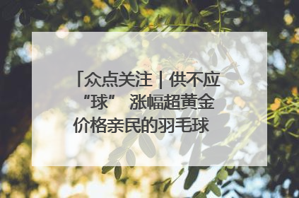 众点关注｜供不应“球” 涨幅超黄金 价格亲民的羽毛球为何身价飞涨？
