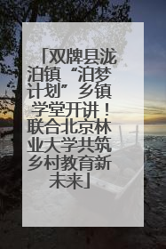双牌县泷泊镇“泊梦计划”乡镇学堂开讲！联合北京林业大学共筑乡村教育新未来