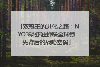 双冠王的进化之路：NYO3磷虾油蝉联全球领先背后的战略密码