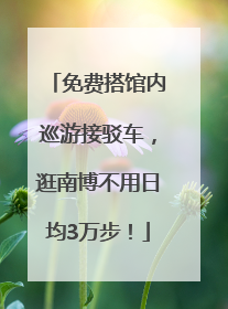 免费搭馆内巡游接驳车，逛南博不用日均3万步！