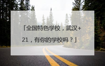 全国特色学校，武汉+21，有你的学校吗？