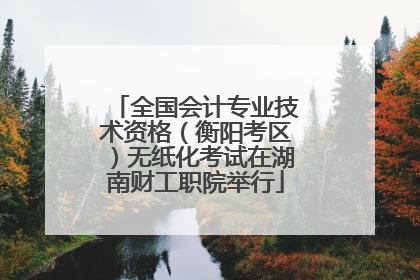 全国会计专业技术资格（衡阳考区）无纸化考试在湖南财工职院举行