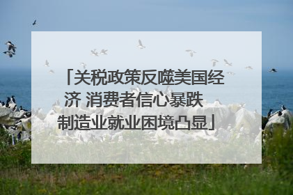 关税政策反噬美国经济 消费者信心暴跌 制造业就业困境凸显