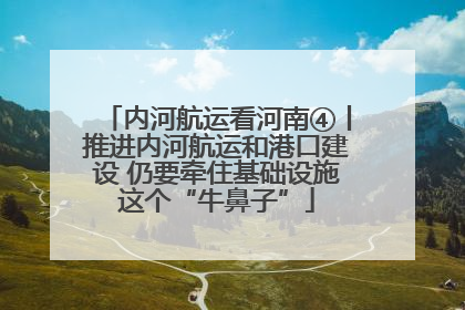 内河航运看河南④丨推进内河航运和港口建设 仍要牵住基础设施这个“牛鼻子”