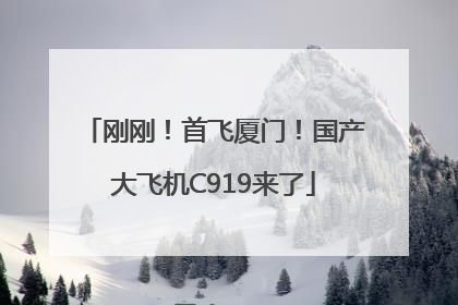 刚刚！首飞厦门！国产大飞机C919来了