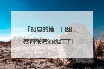 初夏的第一口甜，蔡甸张湾油桃红了