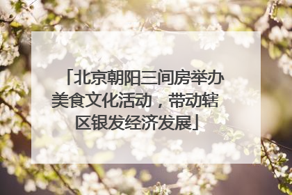 北京朝阳三间房举办美食文化活动，带动辖区银发经济发展