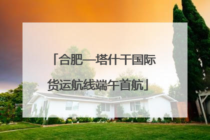 合肥—塔什干国际货运航线端午首航