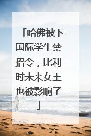 哈佛被下国际学生禁招令，比利时未来女王也被影响了