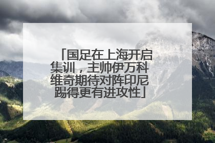 国足在上海开启集训，主帅伊万科维奇期待对阵印尼踢得更有进攻性
