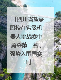 四川省盐亭职校在省级机器人挑战赛中勇夺第一名，强势入围国赛！