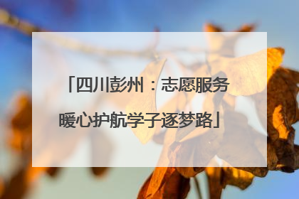 四川彭州：志愿服务暖心护航学子逐梦路