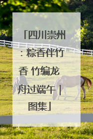 四川崇州：粽香伴竹香 竹编龙舟过端午｜图集