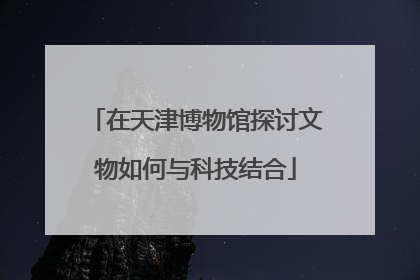 在天津博物馆探讨文物如何与科技结合